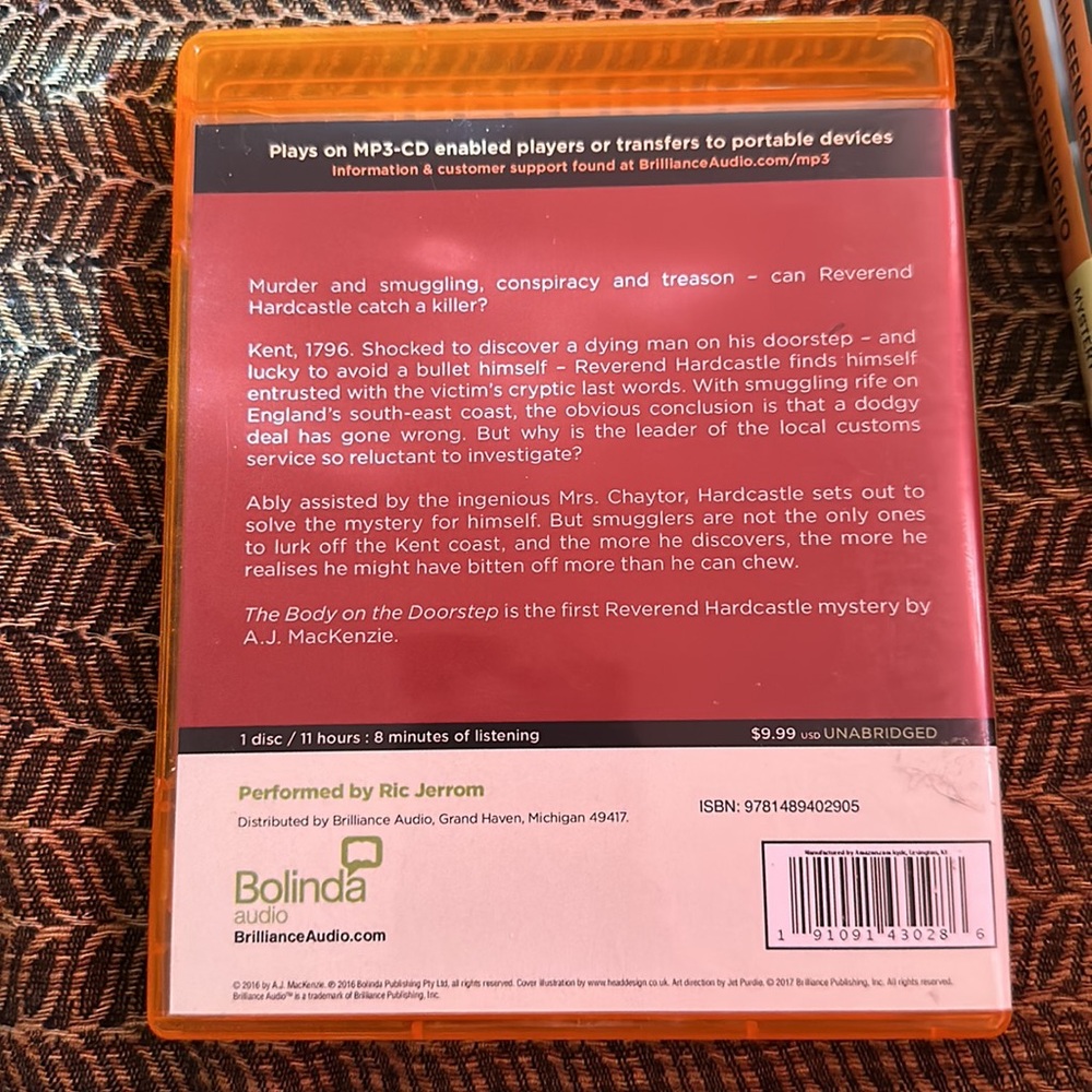Audiobook MP3 Audio CD THE BODY ON THE DOORSTEP BY AJ MACKENZIE-Mystery - Picture 2 of 10